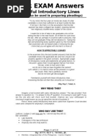 Download Bar Exam Answers Useful Introductory Lines by ladyochel SN38003939 doc pdf