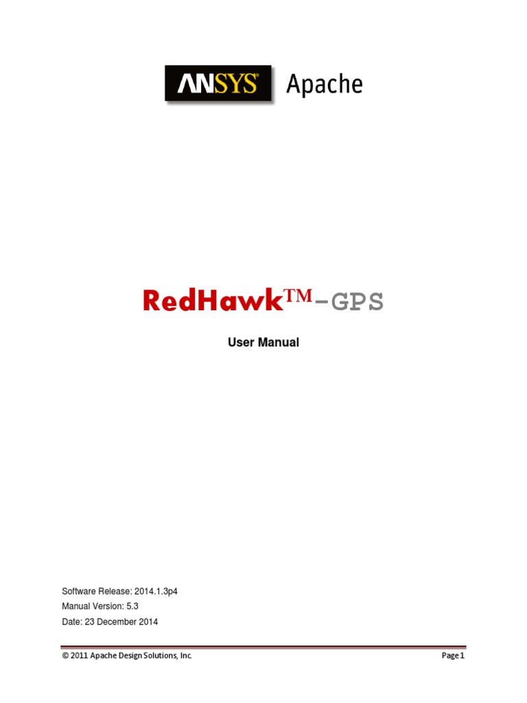 Apache redhawk user manual download