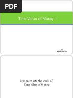 Time Value of Money I