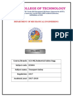 Transport Safety Syllabus