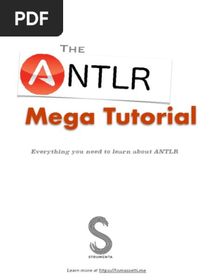 Antlr Mega Tutorial Pdf Engenharia De Software Programas