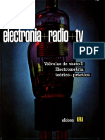 ELECTRÓNICA+RADIO+TV. Tomo II: Válvulas de Vacío I. Electrometría Teórico Práctica