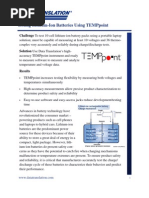 Download Testing Lithium Ion Batteries Using TEMPpoint by Data Translation Inc SN38004852 doc pdf