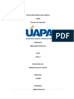 Tarea 1 Matematica Financiera