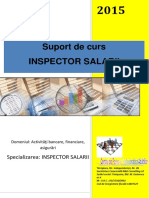SUPORT CURS Inspector Salarii