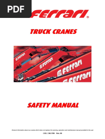 Safety Manual Ferrari Cranes