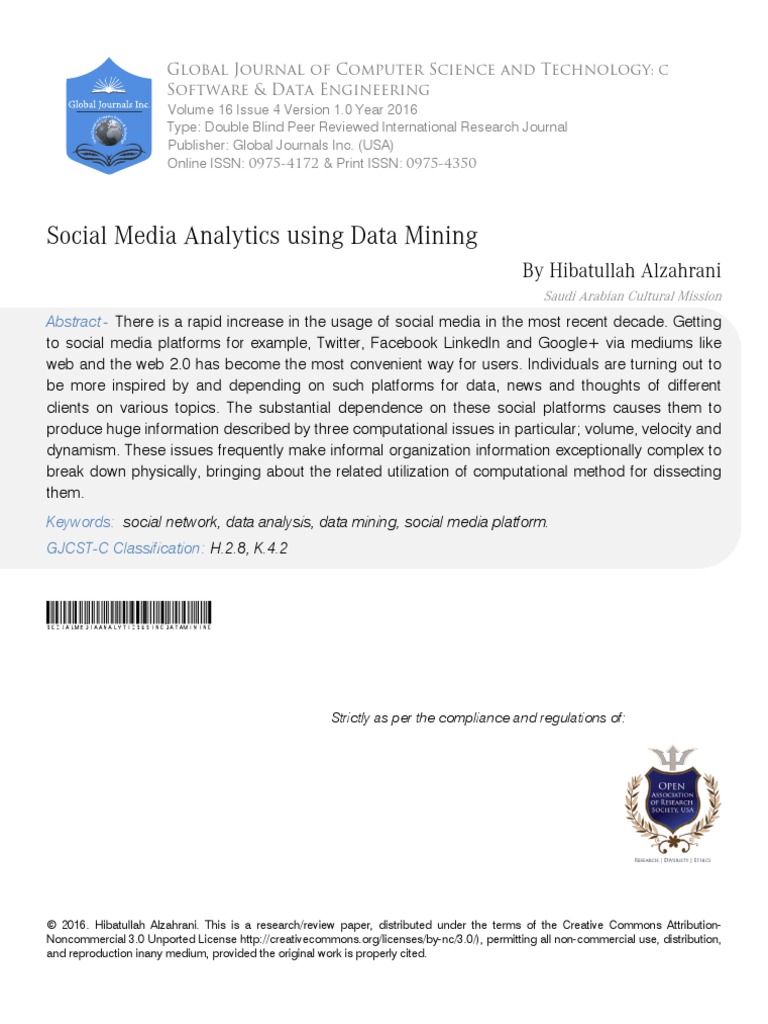 3 Social Media Analytics | PDF | Social Media | Popular Culture & Media ...