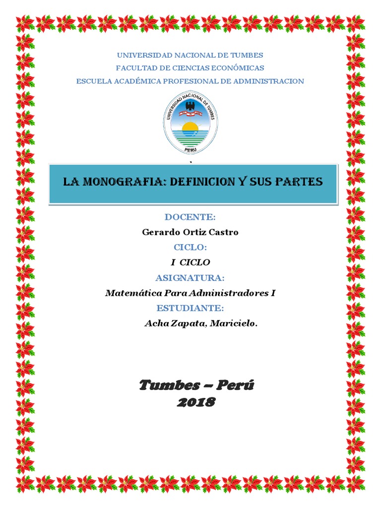 Monografía Definición y Sus Partes Conocimiento Física