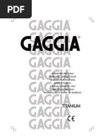 Download Gaggia Titanium by triazina SN38005714 doc pdf