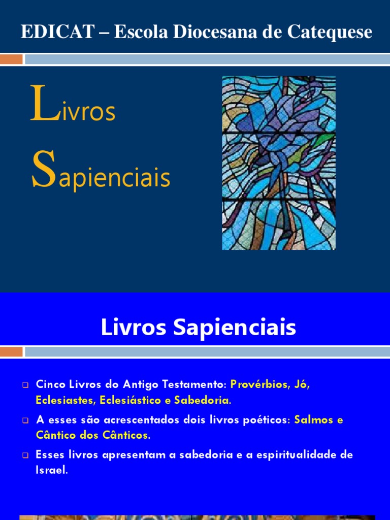 Livros Sapienciais | PDF | Salmos | Livro dos Provérbios