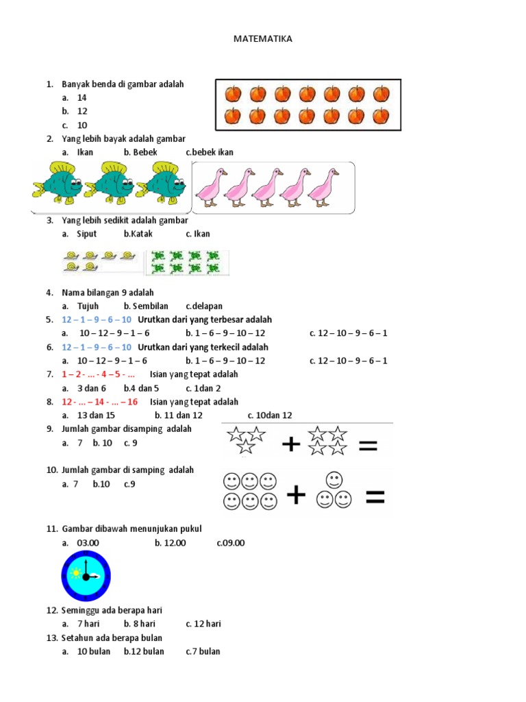 Soal Matematika  PDF