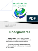 Mecanisme de Biodegradare - Prezentare 2