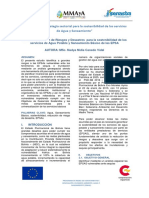 Reducción de Riesgos y Desastres para La Sostenibilidad de Los Servicios de Agua Potable y Saneamiento Básico de Las EPSA