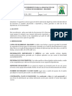 Procedimientos para Respaldo de Informacion PDF