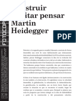 Heidegger, Construir, habitar, pensar