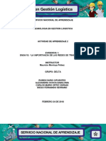 Evidencia 1 Ensayo La Importancia de Las Redes de Transporte