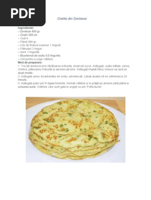 Clatite Din Dovlecei Docx