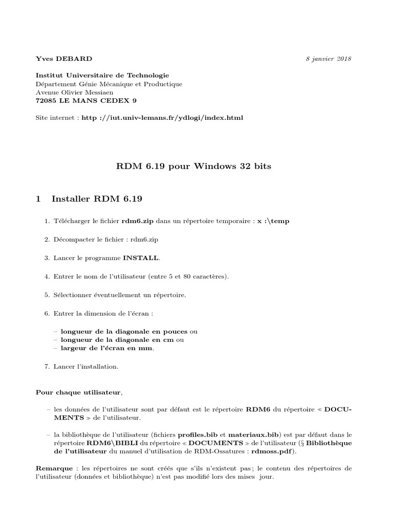 Install Rdm6 Pdf