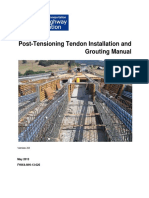 Post-Tensioning Tendon Installation and Grouting Manual: Version 2.0