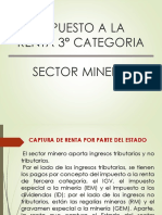 IMPUESTO A LA RENTA Sector Minero