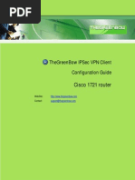 Download Cisco 1721 router  GreenBow IPsec VPN Configuration by greenbow SN3800761 doc pdf
