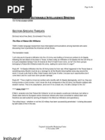 Pa. actionable intelligence briefing 007 13 Nov 09