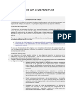 Facultades, Obligacionaciones y Prohibiciones de Los Inspectores de Trabajo