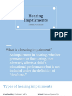 Hearing Impairments Presentation