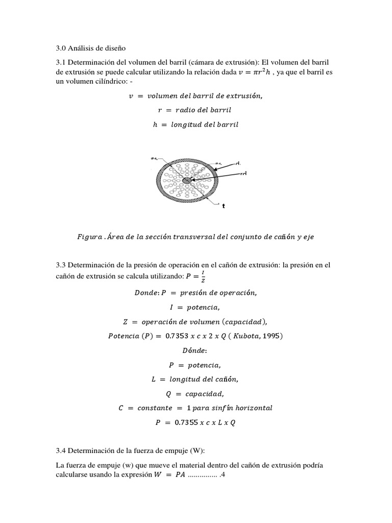Formulas | PDF | Extrusión | Física