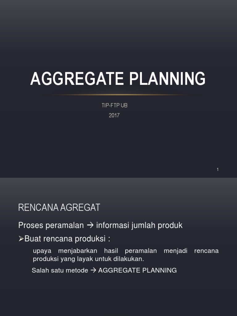 Production Planning | PDF