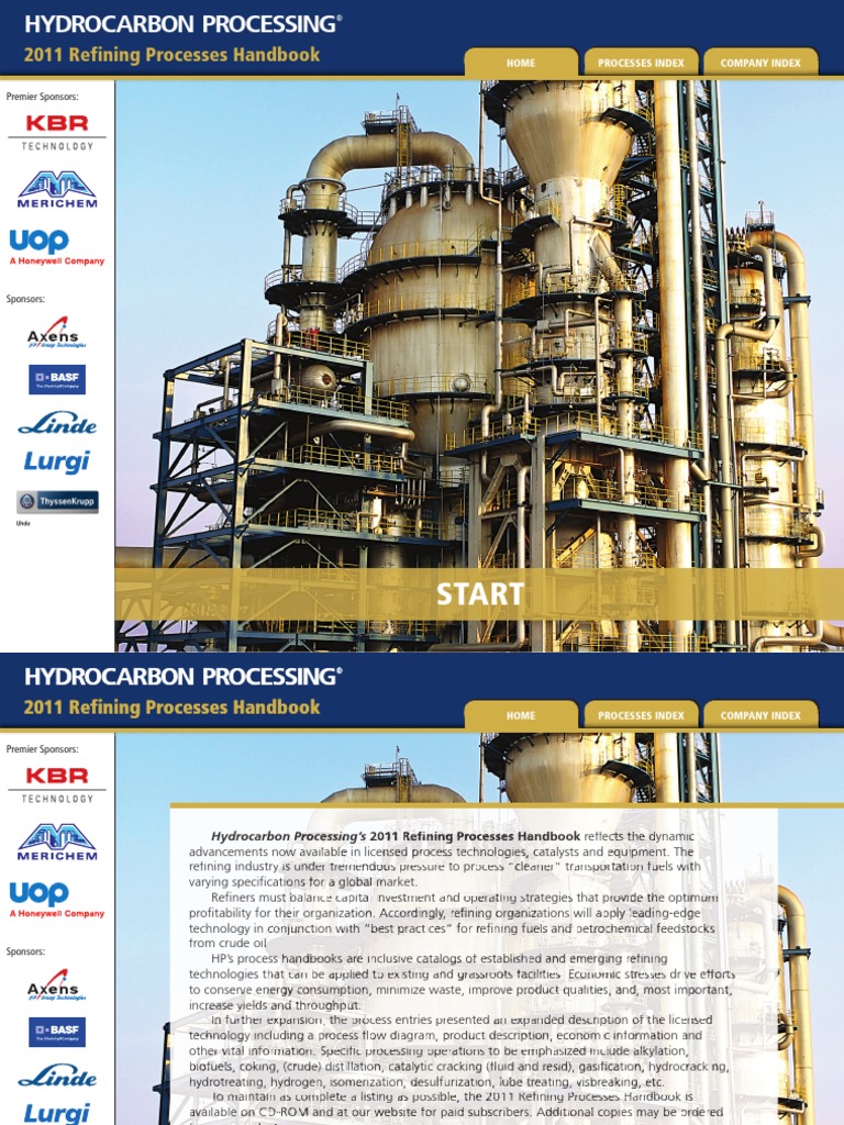 2011 Hydrocarbon Processing Handbook | PDF | Cracking (Chemistry) | Oil ...