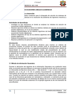 Sistemas de ecuaciones lineales algebraicas