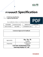 Product Specification: LCD Sales & Marketing Team Samsung Display Co., LTD