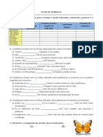 Ficha de Trabalho - Exercícios Com Tempos e Modos Verbais