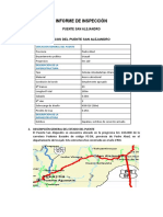 Informe Inspección Puente San Alejandro