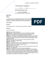 Evaluación Unidad 6: Como en Santiago