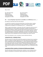 Letter from civil rights groups on Senate sexual harassment bill