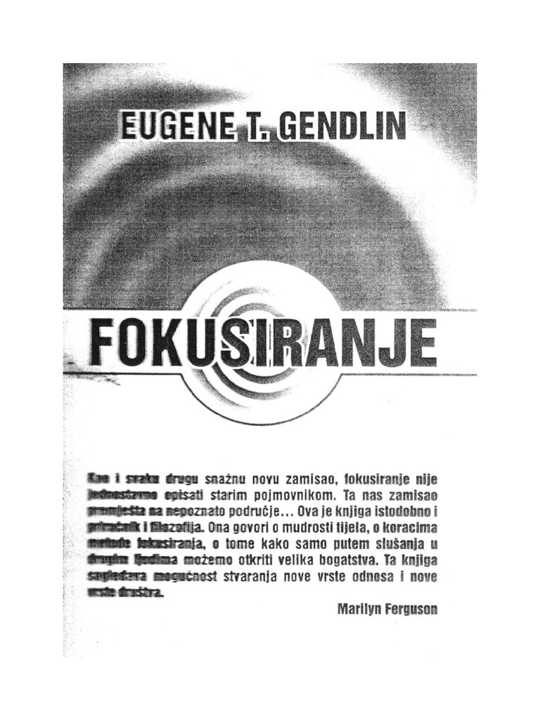 Focusing Eugene Gendlin Pdf