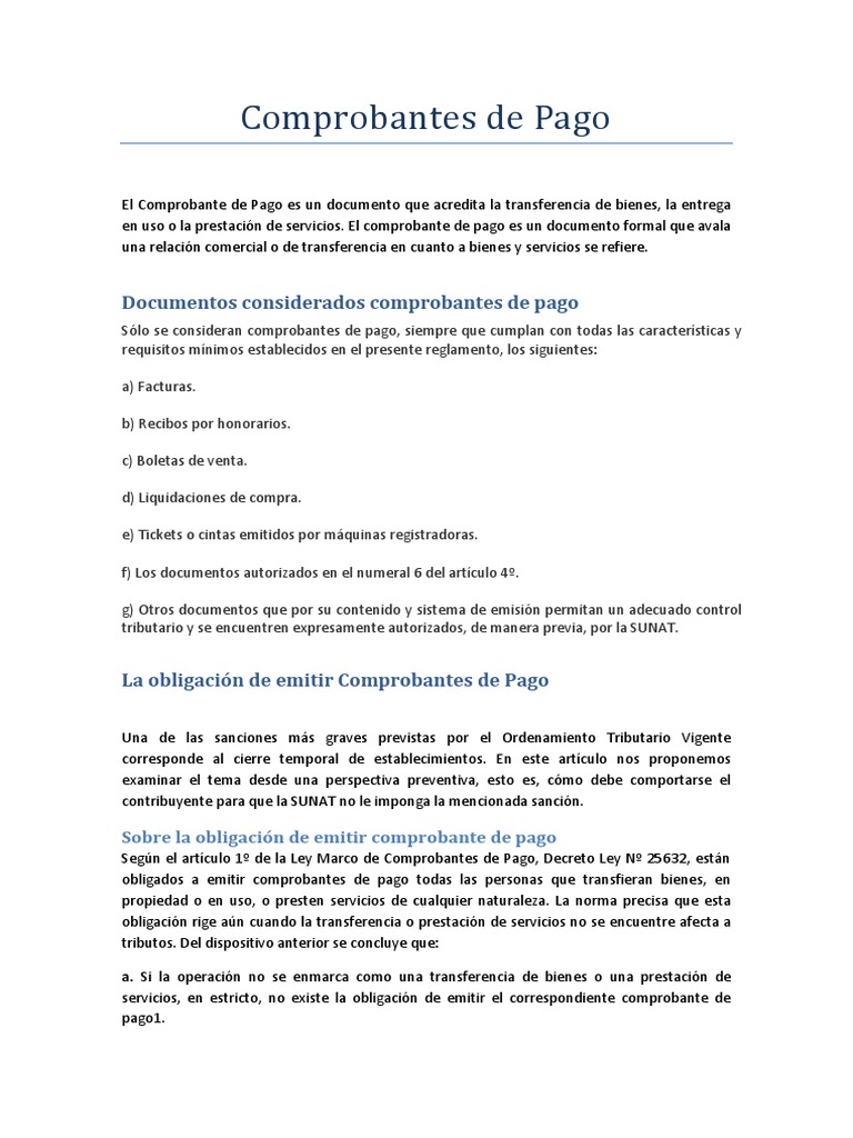 Comprobantes de Pago | PDF | Pagos | aduana