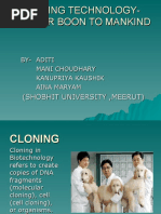 Cloning Technology-Bane or Boon To Mankind