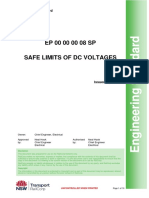 EP 00 00 00 08 SP Safe Limits of DC Voltages: Engineering Standard Electrical