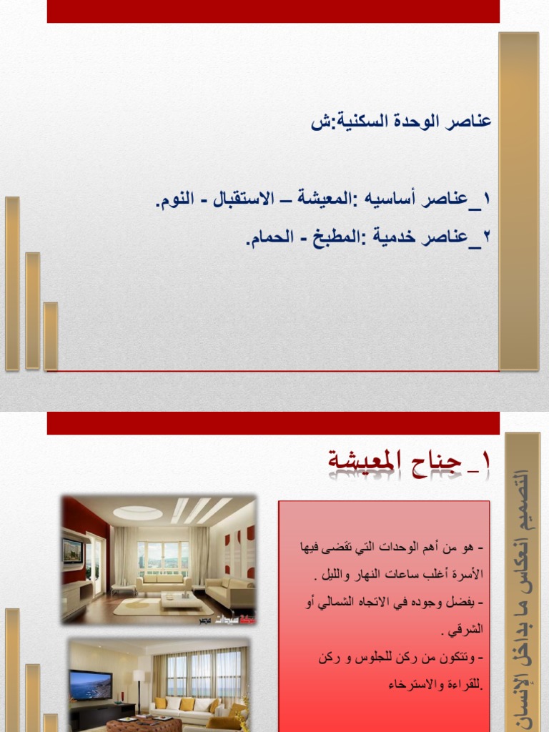 اسس تصميم الوحده السكنيه Pdf