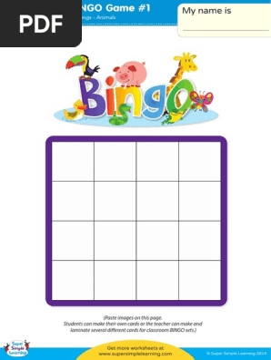 animal bingo game simple songs.pdf