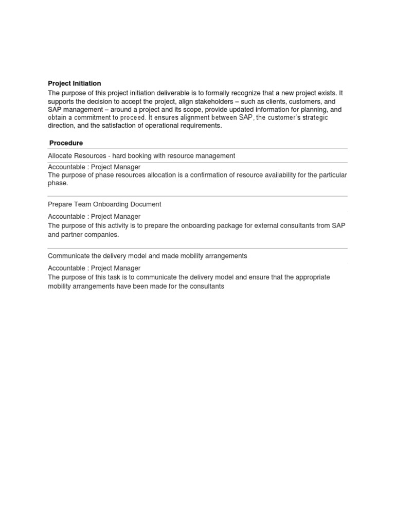 Project Initiation Resource Guide | PDF