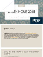 Earth Hour 2018 Document Saves Planet