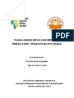 Tugas Askeb Nifas Dan Menyusui Breas Care / Perawatan Payudara