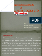 An Organizational Study At: HMT Machine Tools LTD