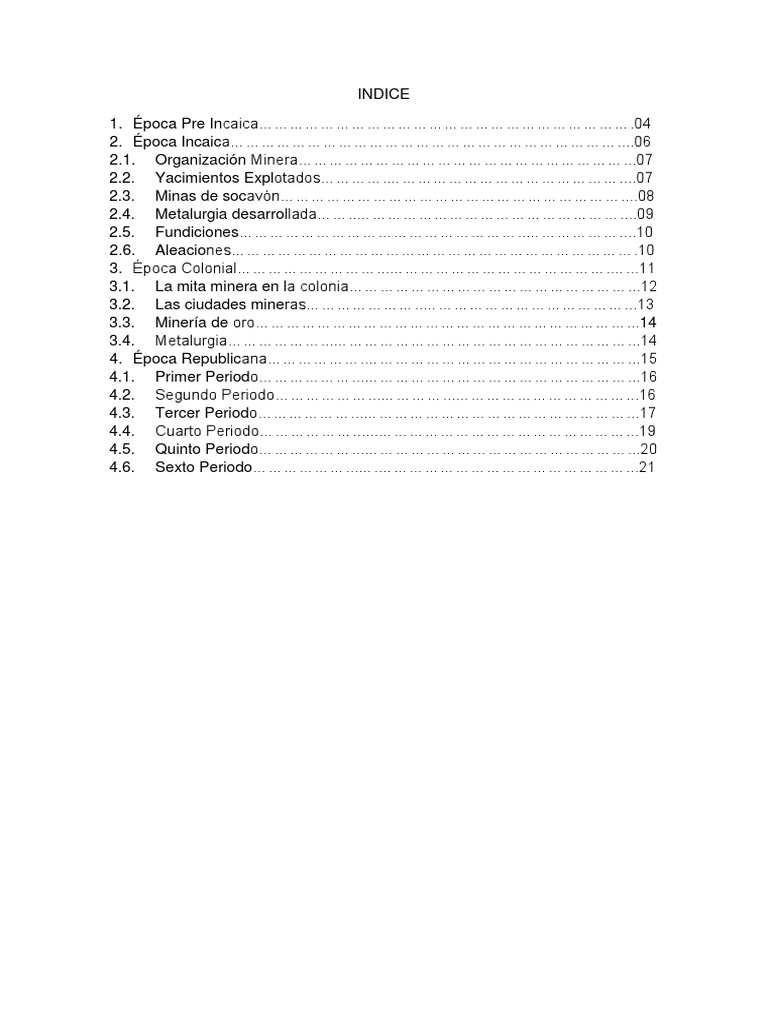 Historia de La Minería en El Perú | PDF | Bronce | Minería