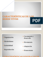 Clase #3, Caracteristicas de Los Seres Vivos