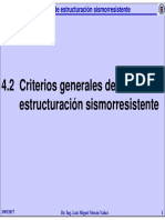4.2 Criterios Generales de Estructuracion Sismorresistente